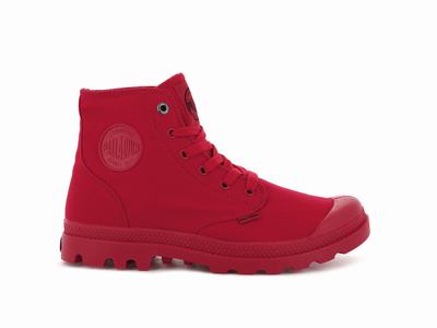 Zapatos Altas Palladium MONO CHROME Hombre Rojas | Costa Rica-80725